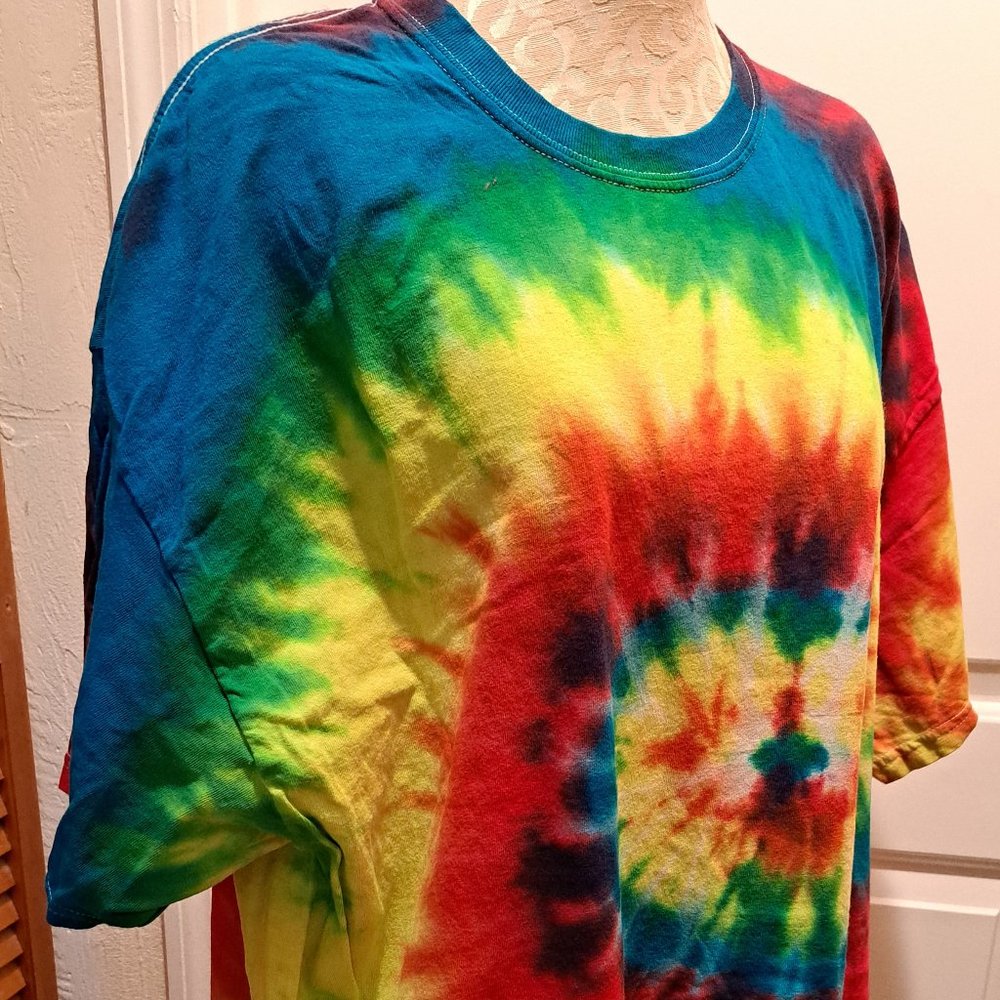 Color tone women's unisex tie dye t-shirt 2xlarge